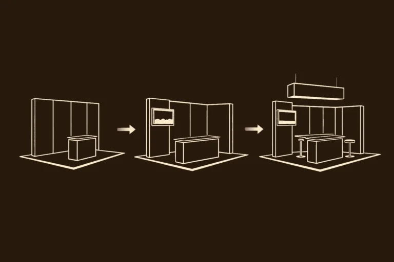 evolution stand modulaire salon exposition configuration progressive